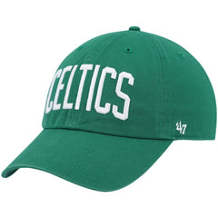 Boston Celtics '47 Clean Up Wordmark Adjustable Hat Kelly Green - NBA