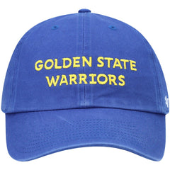 Golden State Warriors '47 Clean Up Wordmark Adjustable Hat Royal - NBA