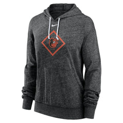 Baltimore Orioles Nike Women's Diamond Icon Gym Vintage Lightweight Hooded Top - MLB