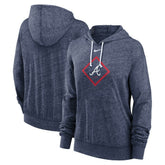 Atlanta Braves Nike Women's Diamond Icon Gym Vintage Lightweight Hooded Top - MLB