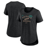 Arizona Diamondbacks Nike Women's Rewind Arch Mix Tri-Blend T-Shirt - MLB