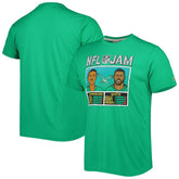 Randall Cunningham & Reggie White Philadelphia Eagles Homage Unisex NFL Jam Retired Tri-Blend T-Shirt Heather Kelly Green | NFL