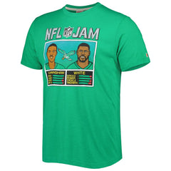 Randall Cunningham & Reggie White Philadelphia Eagles Homage Unisex NFL Jam Retired Tri-Blend T-Shirt Heather Kelly Green | NFL