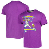 Randy Moss Minnesota Vikings Homage Unisex NFL Blitz Retired Player Tri-Blend T-Shirt Heathered Purple | NFL