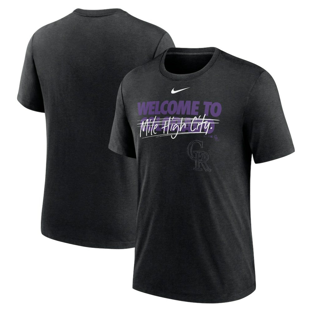 Colorado Rockies Nike Home Spin Tri-Blend T-Shirt - MLB