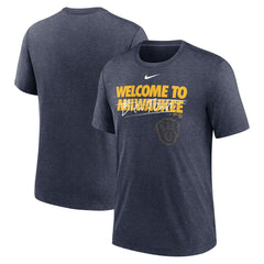 Milwaukee Brewers Nike Home Spin Tri-Blend T-Shirt - MLB