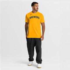 Milwaukee Brewers Nike New Legend Wordmark Dri-FIT T-Shirt - MLB