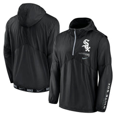 Chicago White Sox Nike Authentic Night Game Performance Half-Zip Windbreaker - MLB