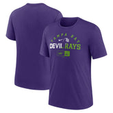 Tampa Bay Rays Nike Rewind Review Slash Tri-Blend T-Shirt - MLB