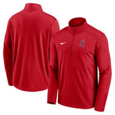 Los Angeles Angels Nike Agility Pacer Lightweight Performance Half-Zip Top - MLB