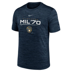 Milwaukee Brewers Nike Wordmark Velocity Performance T-Shirt - MLB