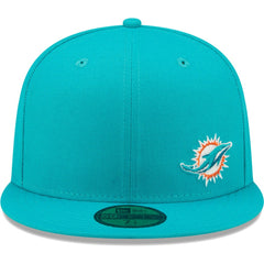Miami Dolphins New Era Flawless 59FIFTY Fitted Hat Aqua | NFL