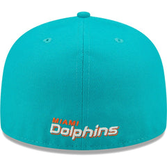 Miami Dolphins New Era Flawless 59FIFTY Fitted Hat Aqua | NFL