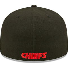 Kansas City Chiefs New Era Flawless 59FIFTY Fitted Hat Black | NFL