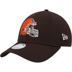 Cleveland Browns New Era Women's Simple 9FORTY Adjustable Hat Brown | NFL