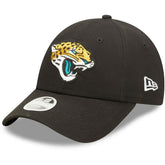 Jacksonville Jaguars New Era Women's Simple 9FORTY Adjustable Hat Black | NFL