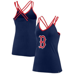 Boston Red Sox Fanatics Women's Barrel It Up Cross Back V-Neck Tank Top - MLB