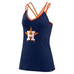 Houston Astros Fanatics Women's Barrel It Up Cross Back V-Neck Tank Top - MLB