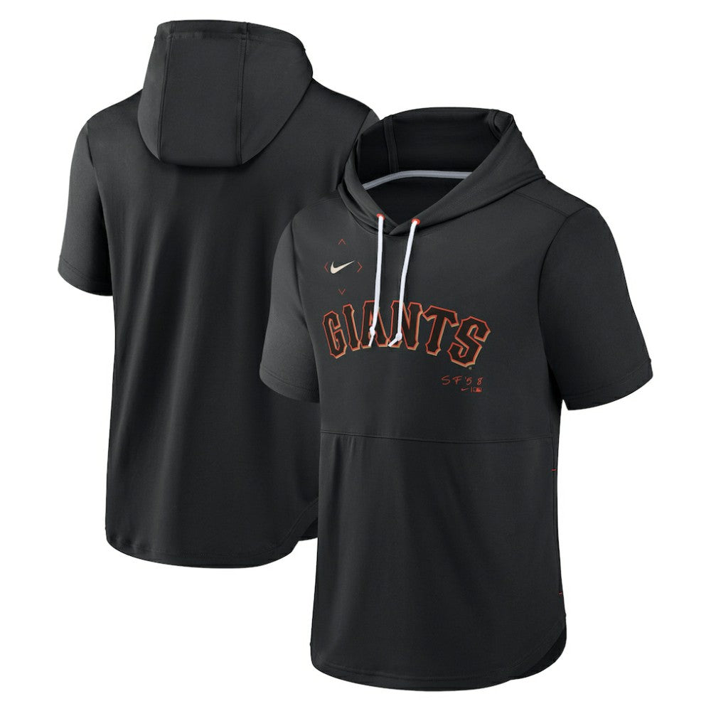 San Francisco Giants Nike Springer Short Sleeve Team Pullover Hoodie - MLB