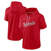 Washington Nationals Nike Springer Short Sleeve Team Pullover Hoodie - MLB