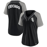 Chicago White Sox Fanatics Women's Ultimate Style Raglan V-Neck T-Shirt - MLB