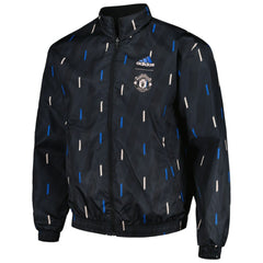 Manchester United 2022/23 On-Field Team Logo Anthem Reversible Full-Zip Jacket Black | Adidas