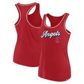 Los Angeles Angels Fanatics Women's Wordmark Logo Racerback Tank Top - MLB
