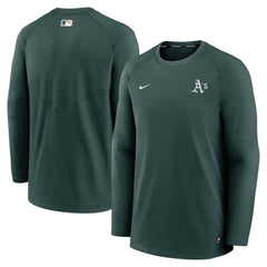 Athletics Nike Authentic Collection Logo Performance Long Sleeve T-Shirt - MLB