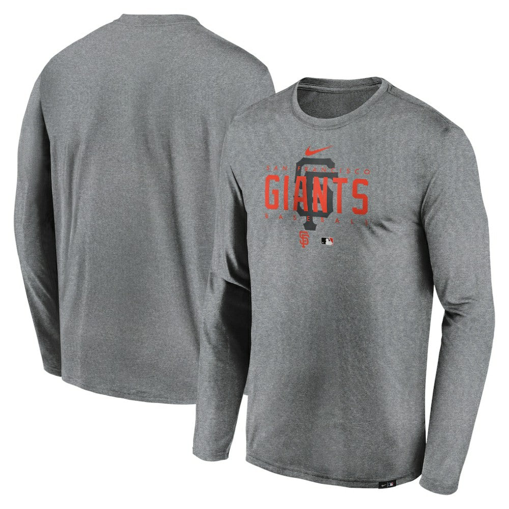 San Francisco Giants Nike Authentic Collection Team Logo Legend Performance Long Sleeve T-Shirt - MLB