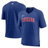 Chicago Cubs Nike Authentic Collection Pregame Raglan Performance V-Neck T-Shirt - MLB