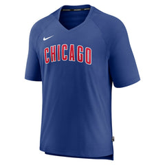 Chicago Cubs Nike Authentic Collection Pregame Raglan Performance V-Neck T-Shirt - MLB