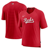 Cincinnati Reds Nike Authentic Collection Pregame Raglan Performance V-Neck T-Shirt - MLB