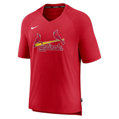 St. Louis Cardinals Nike Authentic Collection Pregame Raglan Performance V-Neck T-Shirt - MLB
