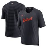 Detroit Tigers Nike Authentic Collection Pregame Raglan Performance V-Neck T-Shirt - MLB