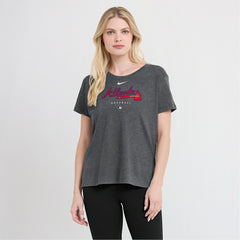 Atlanta Braves Nike Women's Authentic Collection Early Work Tri-Blend T-Shirt - MLB