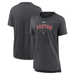 Boston Red Sox Nike Women's Authentic Collection Early Work Tri-Blend T-Shirt - MLB