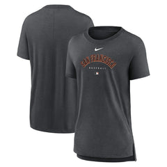 San Francisco Giants Nike Women's Authentic Collection Early Work Tri-Blend T-Shirt - MLB