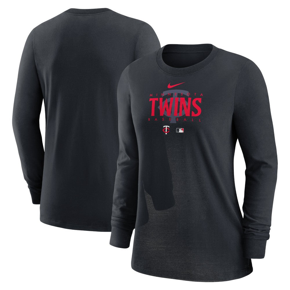 Minnesota Twins Nike Women's Authentic Collection Legend Performance Long Sleeve T-Shirt - MLB