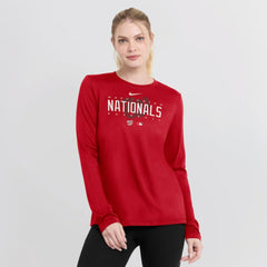 Washington Nationals Nike Women's Authentic Collection Legend Performance Long Sleeve T-Shirt - MLB