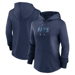 Tampa Bay Rays Nike Women's Authentic Collection Pregame Performance Pullover Hoodie - MLB