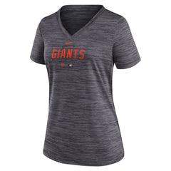 San Francisco Giants Nike Women's Authentic Collection Velocity Practice Performance V-Neck T-Shirt - MLB