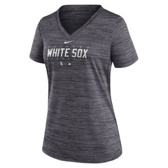 Chicago White Sox Nike Women's Authentic Collection Velocity Practice Performance V-Neck T-Shirt - MLB