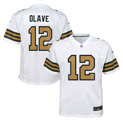Chris Olave New Orleans Saints Youth Game Jersey White | Nike for Sale