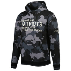 New England Patriots The Wild Collective Camo Pullover Hoodie Black | NFL