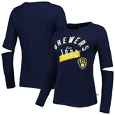 Milwaukee Brewers Touch Women's Formation Long Sleeve T-Shirt - MLB