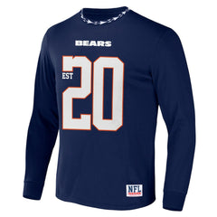 Chicago Bears NFL x Staple Core Team Long Sleeve T-Shirt Navy | NFL