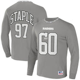 Las Vegas Raiders NFL x Staple Core Team Long Sleeve T-Shirt Gray | NFL