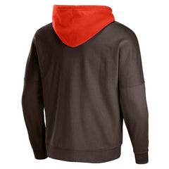 Cleveland Browns NFL x Staple Throwback Vintage Wash Pullover Hoodie Brown | NFL
