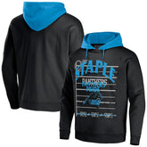 Carolina Panthers NFL x Staple Throwback Vintage Wash Pullover Hoodie Black | NFL