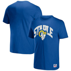 Los Angeles Rams NFL x Staple Logo Lockup T-Shirt Royal | NFL